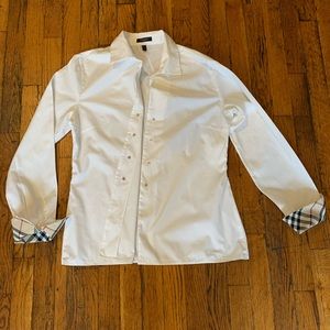 Woman’s burberry shirt